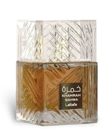 Lattafa Khamrah Qawah Eau de Parfum – 3.4 oz (100ml) Unisex Fragrance – Long-Lasting Arabic Coffee & Oud Scent